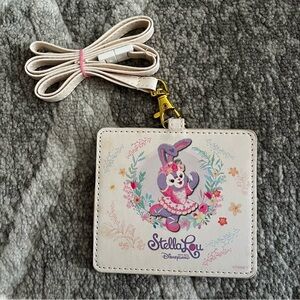 BNWT Disneyland Stellalou card holder with lanyard